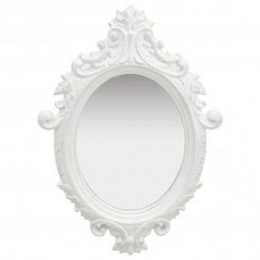 Wall Mirror White Polyurethane, glass, engineered wood ...