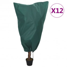 Plant Fleece Cover Set of 12 Green 100% polypropylene