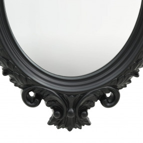 Wall Mirror Black Polyurethane, Glass, Engineered wood ...