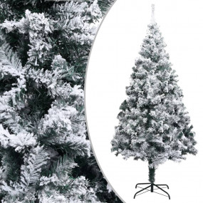Artificial Christmas Tree Green with flocked white snow...