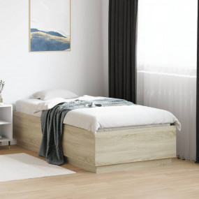 Bed Frame Sonoma oak Engineered wood Single Bed Frame