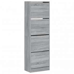 Shoe Cabinet Grey Sonoma Engineered wood Tall Shoe Cabi...