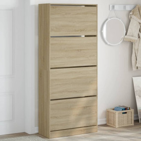 Shoe Cabinet Sonoma oak Engineered wood Tall Shoe Cabin...