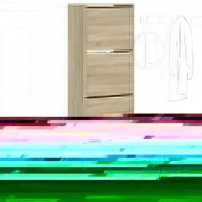 Shoe Cabinet Sonoma Oak Engineered Wood Large