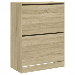 Shoe Cabinet Sonoma Oak Engineered Wood Tall Shoe Cabin...