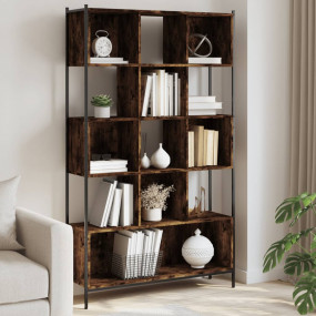 Bookcase Smoked Oak Engineered wood 40.2 x 11.0 x 67.7 ...
