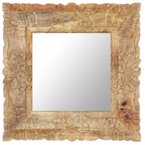 Mirror Natural mango wood color Solid mango wood 19.7x1...
