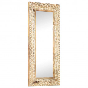 Mirror Natural Wood Solid mango wood 43.3 x 19.7 in