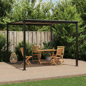 Garden Gazebo Anthracite Aluminum 10ft x 10ft