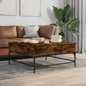 Coffee Table Smoked Oak Engineered wood, metal Medium