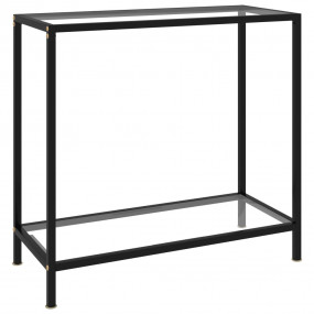 Console Table Transparent and Black
