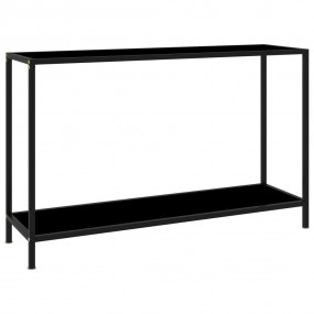 Console Table Black Tempered glass Medium Console Table