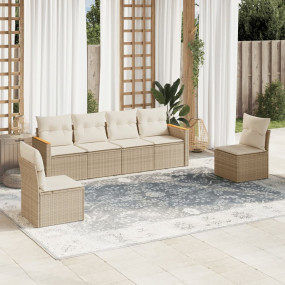 Garden Sofa Set Beige, Cream White