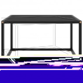 Coffee Table Black Tempered Glass 23.6 x 23.6 x 13.8 in...