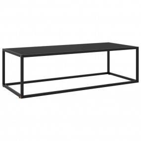 Coffee Table Black Tempered glass Medium Durable Coffee...