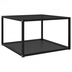 Coffee Table Black Tempered glass, powder-coated steel ...