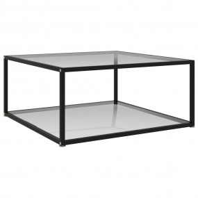 Coffee Table Transparent Tempered glass, powder-coated ...