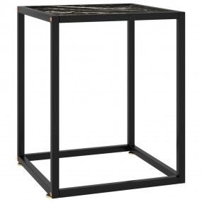 Coffee Table Black Tempered glass, powder-coated steel ...