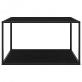 Coffee Table Black Tempered glass, powder-coated steel ...