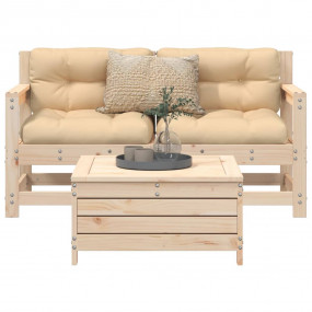 Garden Sofa Set Natural wood Solid pine wood, Plywood s...