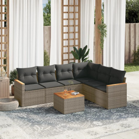 Garden Sofa Set Gray