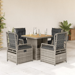 Garden Dining Set Grey