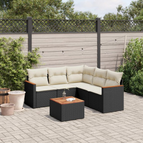 Garden Sofa Set Black