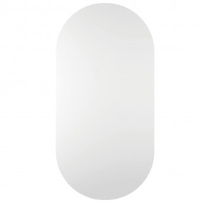 Mirror Transparent Glass Medium Minimalist Mirror Oblon...