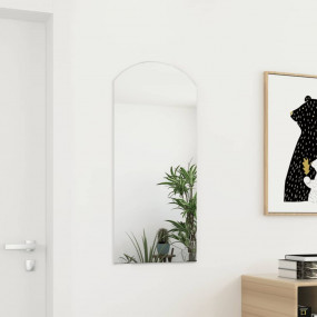 Mirror Transparent Glass 35.4 x 17.7 in Modern Rectangu...