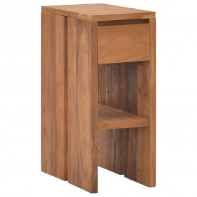 Bedside Cabinet Natural wood Solid teak wood Small