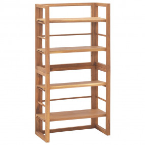 Shelving Unit Natural Teak Solid Teak Wood 47.2 in