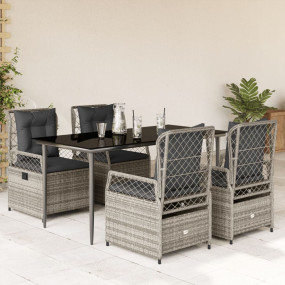 Garden Dining Set Grey
