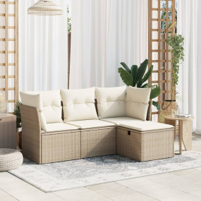 Garden Sofa Set Beige, Cream White