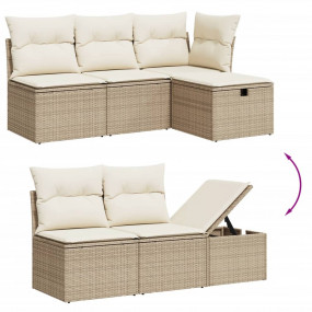 Garden Sofa Set Beige