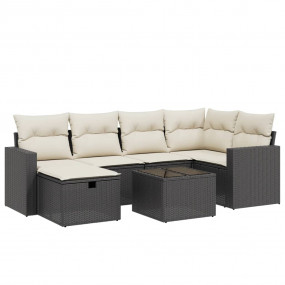 Garden Sofa Set Black