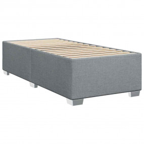 Bed Frame Light grey 100% polyester, plywood, engineere...