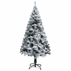 Artificial Christmas Tree Green with flocked white snow...