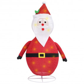 Santa Claus Figure Red Fabric, Steel Large Santa Claus ...