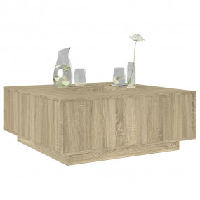 Coffee Table Sonoma Oak Engineered Wood 39.4 x 39.4 x 1...