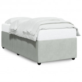 Bed Frame Sturdy Rectangular Modern Twin XL Bed Light G...