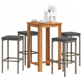 Garden Bar Set Grey, Anthracite