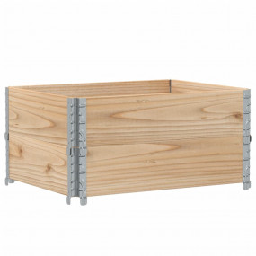Garden Planter Natural Pine Solid Pine Wood Medium Fold...
