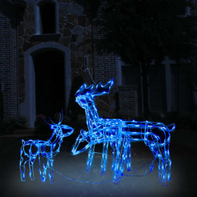 Christmas Light Display Blue PVC Large Christmas Light ...