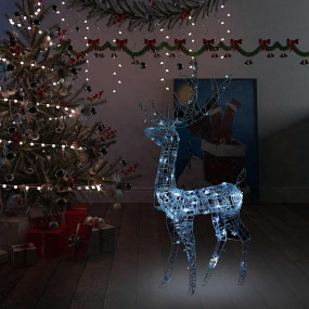 Reindeer Christmas Decoration Cold white Acrylic Life S...