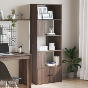 Bookcase Brown oak Engineered wood Large Bookcase Recta...