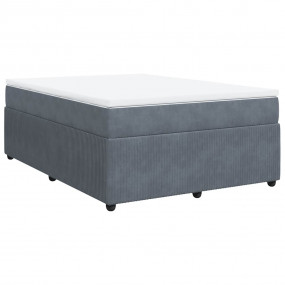 Box Spring Bed Dark gray