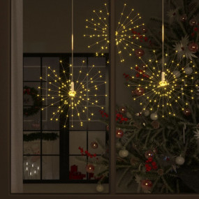 Firecrack Light Set of 4 Warm white Copper Compact