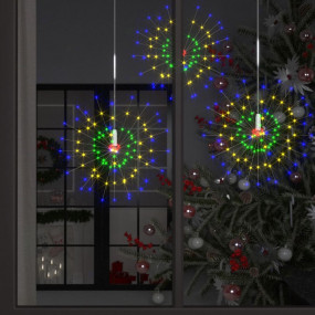 Firecrack Light Set of 10 Multicolor Copper Small