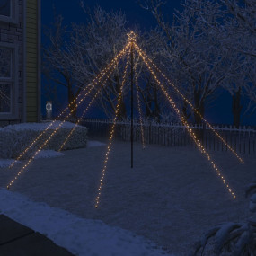 Led Christmas Tree Warm white Plastic, Metal 12 ft