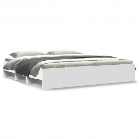 Bed Frame White Engineered wood Super King Bed Frame